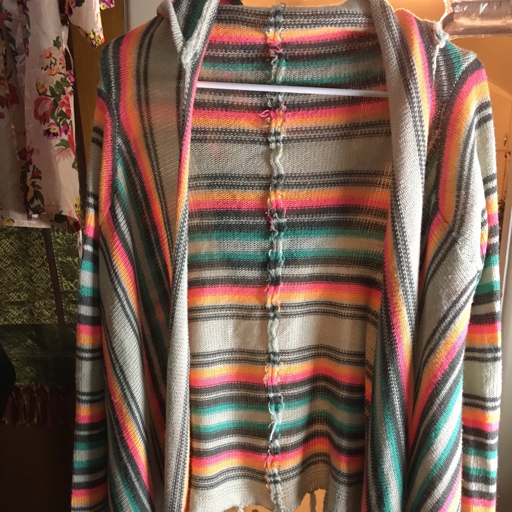 Stripped hippie cardigan